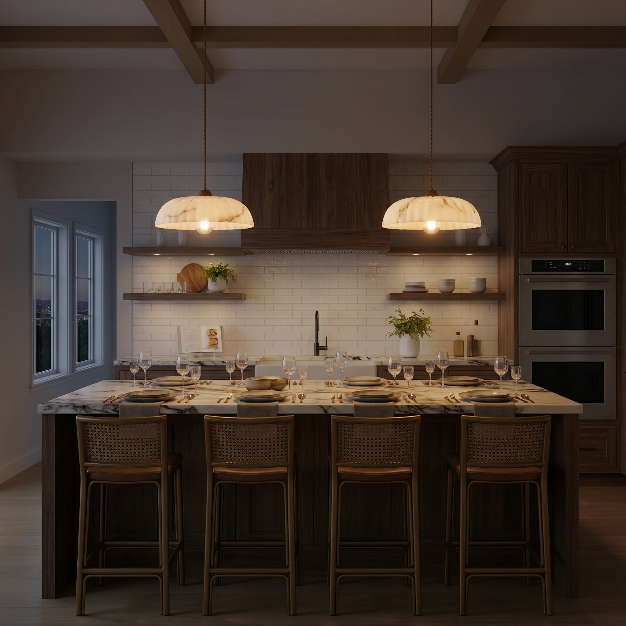 Lumen Orielle Sculptural Pendant Light | Organic Modern Design