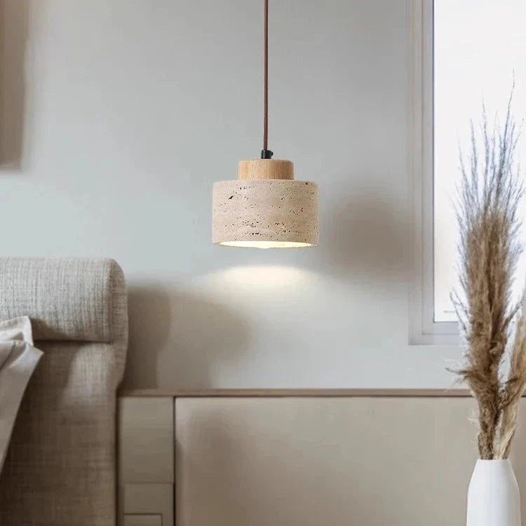 Lumen Travertine | Kitchen Pendant Lighting with Natural Stone Shade | Minimalist Design for Warm Ambiance 10
