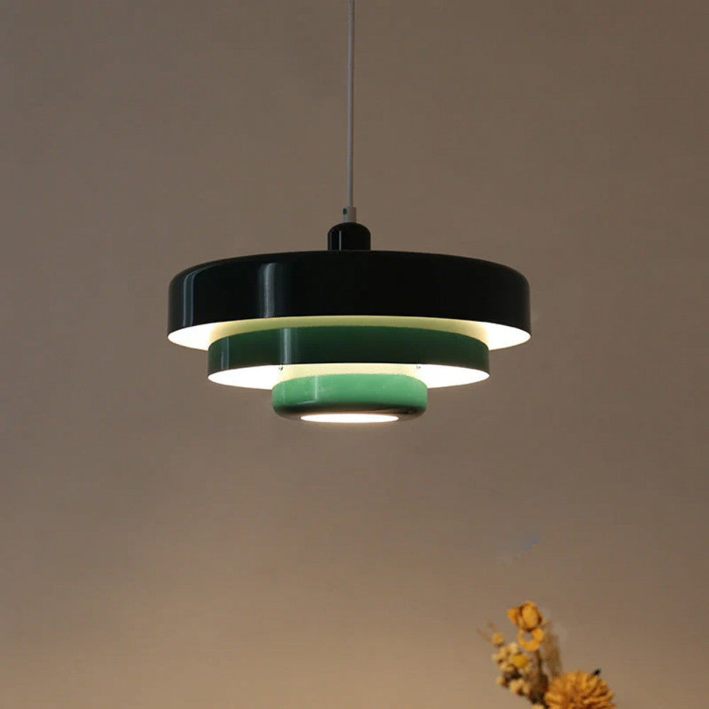 Lumen | Bauhaus Three Tier Pendant Light with Adjustable Height | Sculptural Design for Warm Atmosphere 9