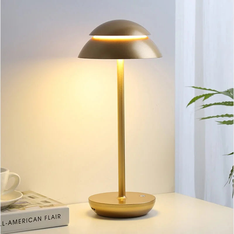 Luminous Prestige | Cordless Scandinavian Table Lamp with Dimmable Feature | Elegant Design for Cozy Ambiance 5