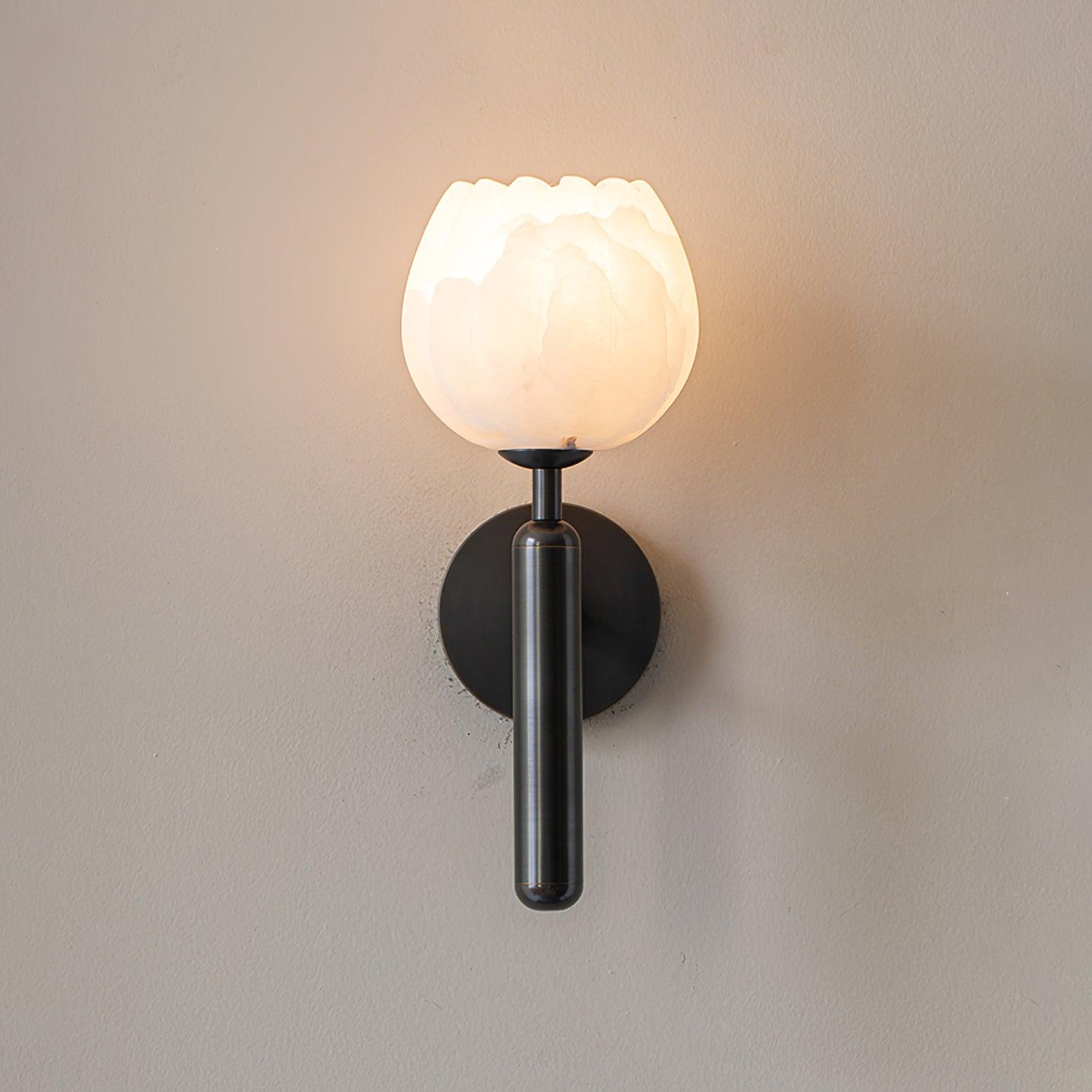 Valentina Alabaster Wall Lamp - Black