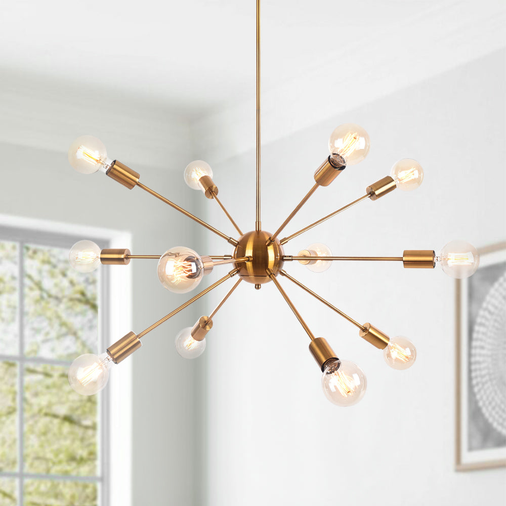 12-Light Sputnik Chandelier | 3 Colours