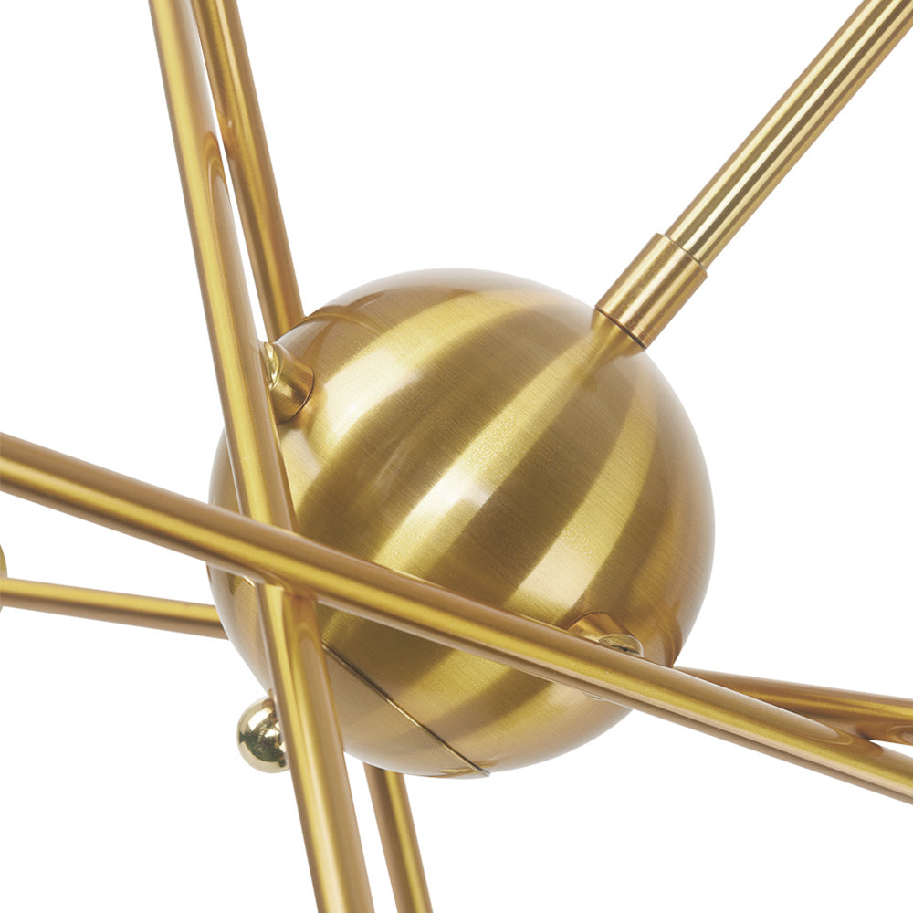 6-Light Metal Sputnik Chandelier | 3 Colours