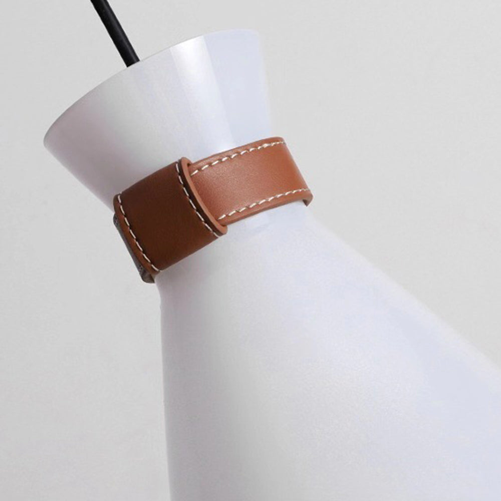 Valentina Teardrop Glass Pendant Light | S/L | White/Smoke Gray