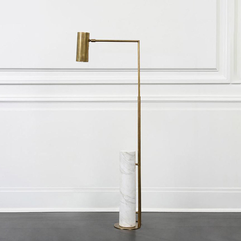 Salgado Gold Marble Base Floor Lamp