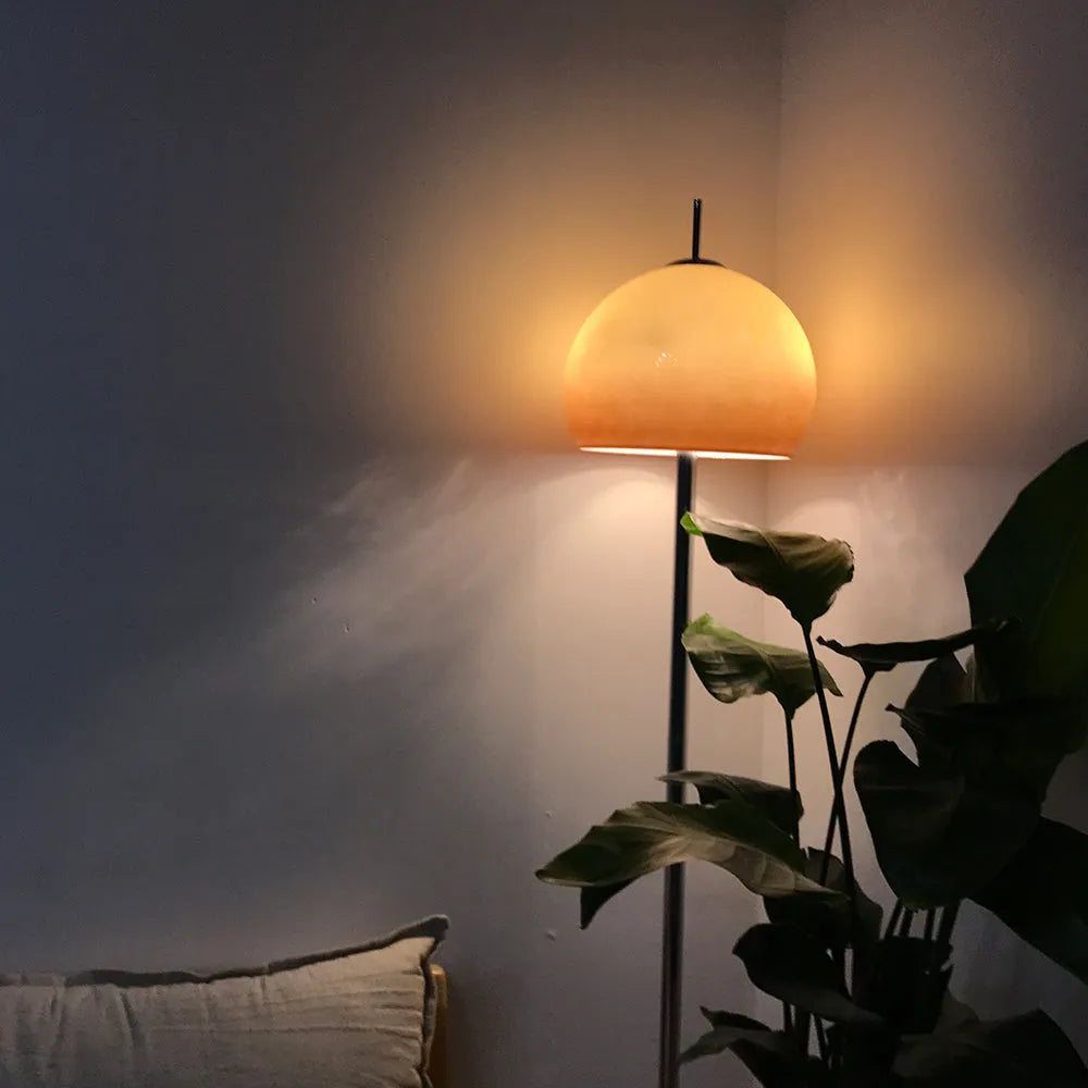 Mira Dome Glass Sunset Floor Lamp