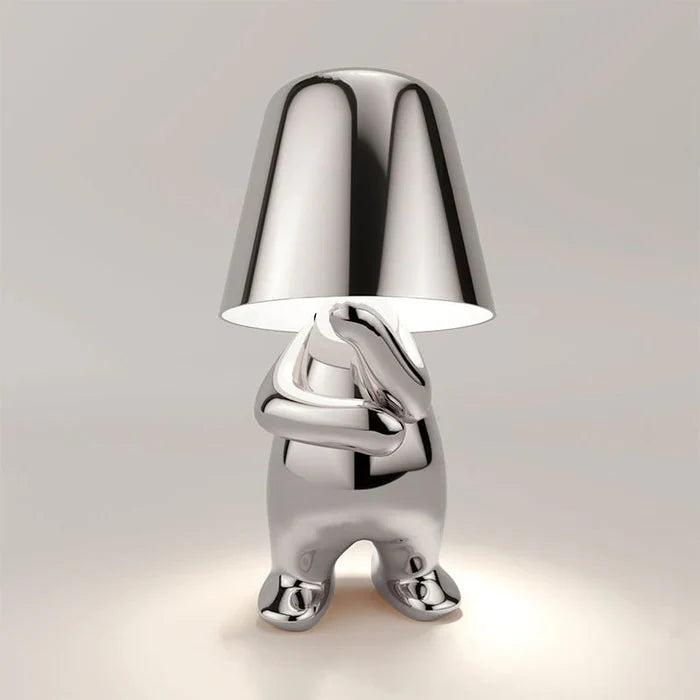 Little Man Lamp | 5 Poses | Gold/Silver