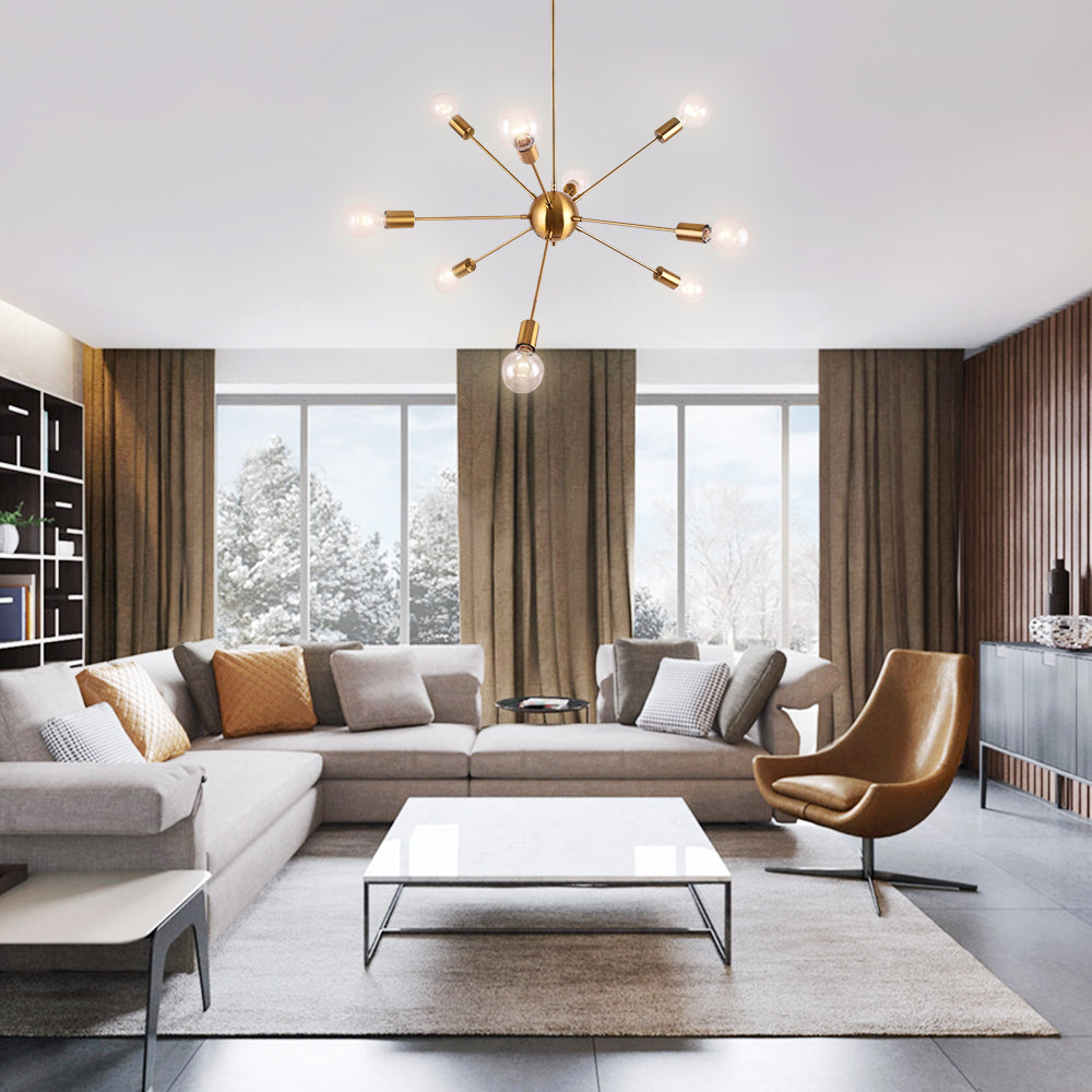 9-Light Sputnik Chandelier | 3 Colours