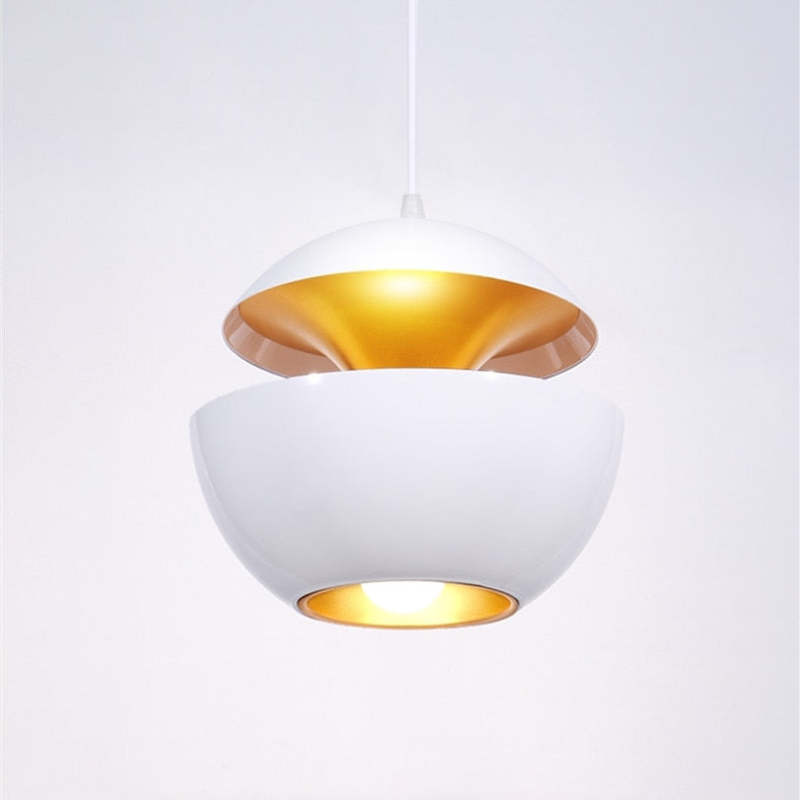 Arisha Pendant Light | Black/White | 25/35cm | Adjustable Chain LED