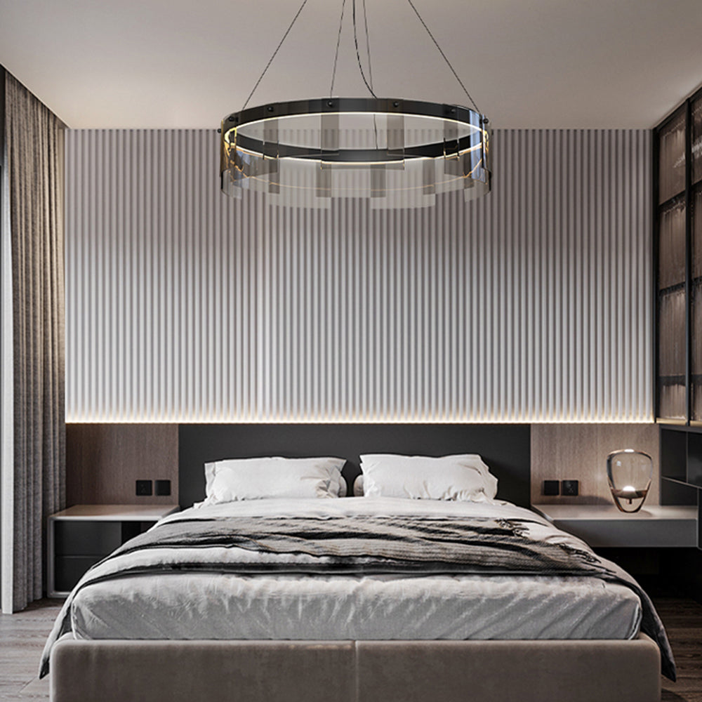 Modern Black Pendant Light with Adjustable Height | Sleek Metal Design for Elegant Kitchen Lighting 8