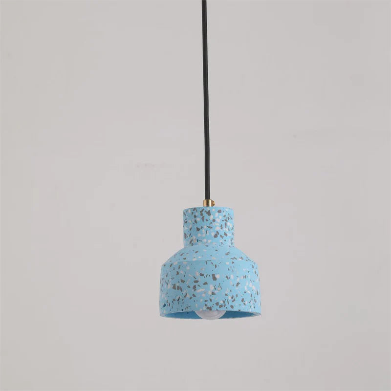 Aira Cement Dome Pendant Light | White, Blue, Red or Black