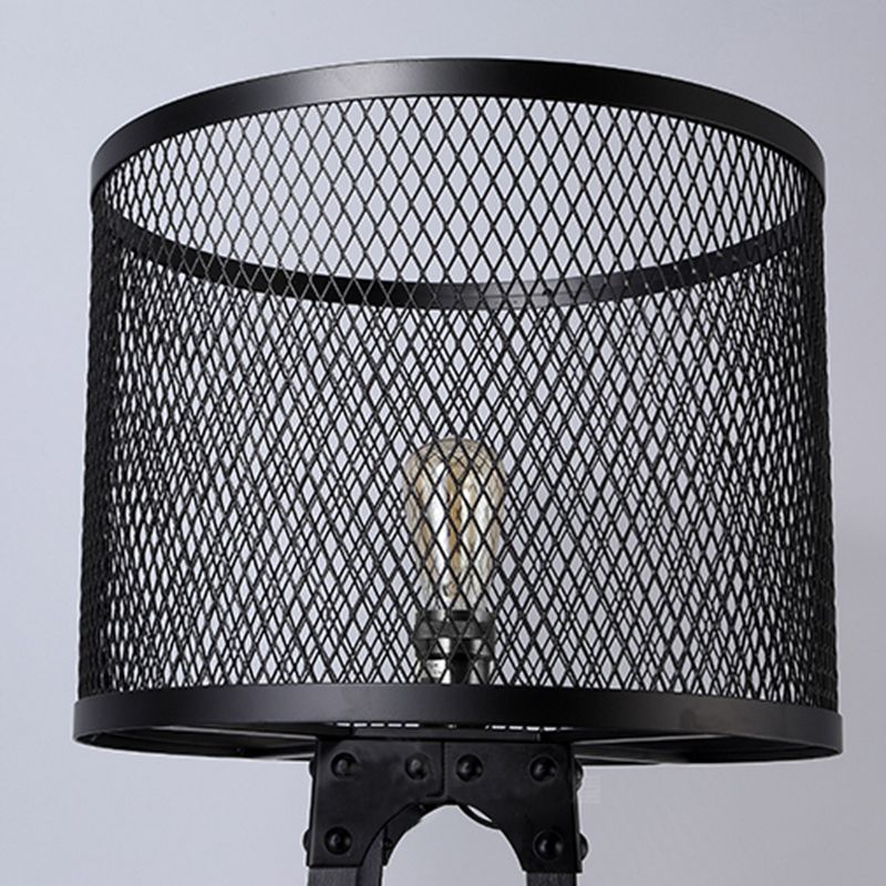 Alessio Mesh Cylinder Floor Lamp