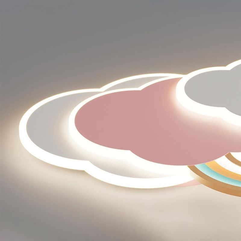 Modern Flush Mount Ceiling Light with Color Changing Feature | Dimmable LED Fixture for Stylish Living Room and Bedroom 8