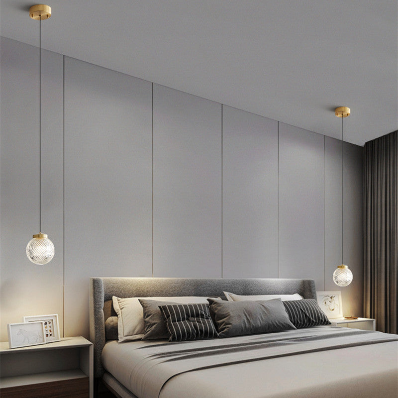 Arisha Circle Glass Pendant Light | Built-In LED | H19in | Metal & Glass