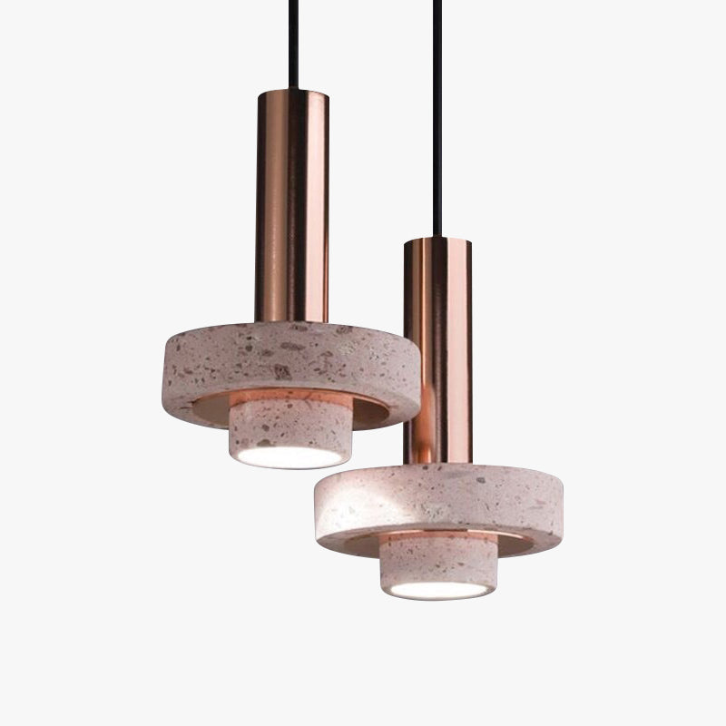 Art Deco Terrazzo LED Pendant Light | H51.7in | 4 Colours