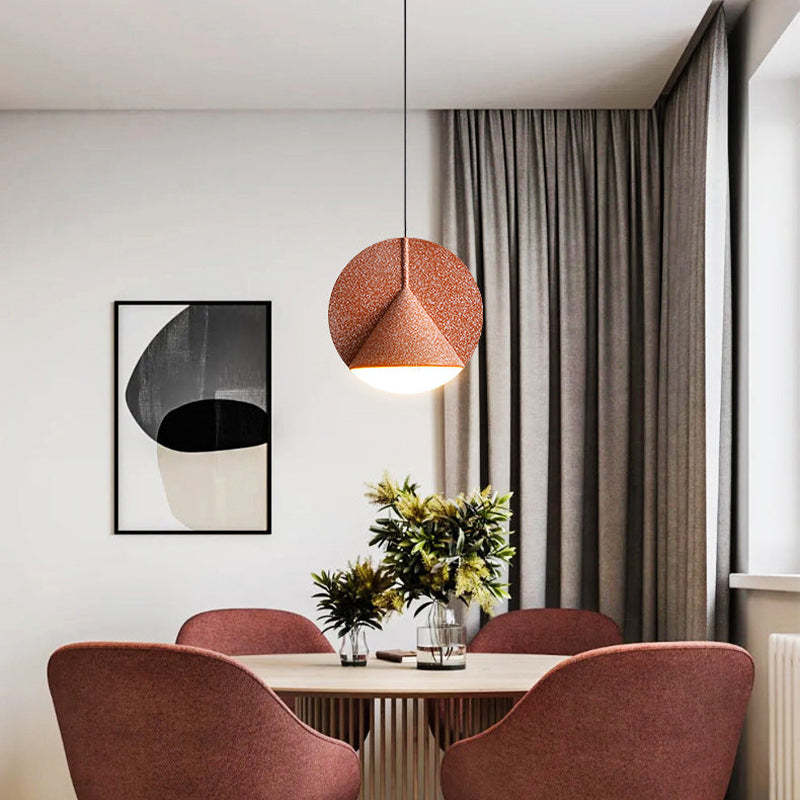 Resin Shade LED Pendant Light | Gray/Blue/Yellow/Orange