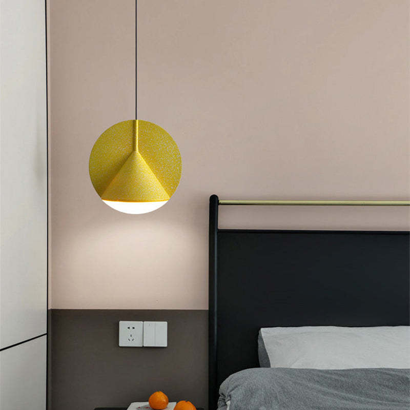 Resin Shade LED Pendant Light | Gray/Blue/Yellow/Orange