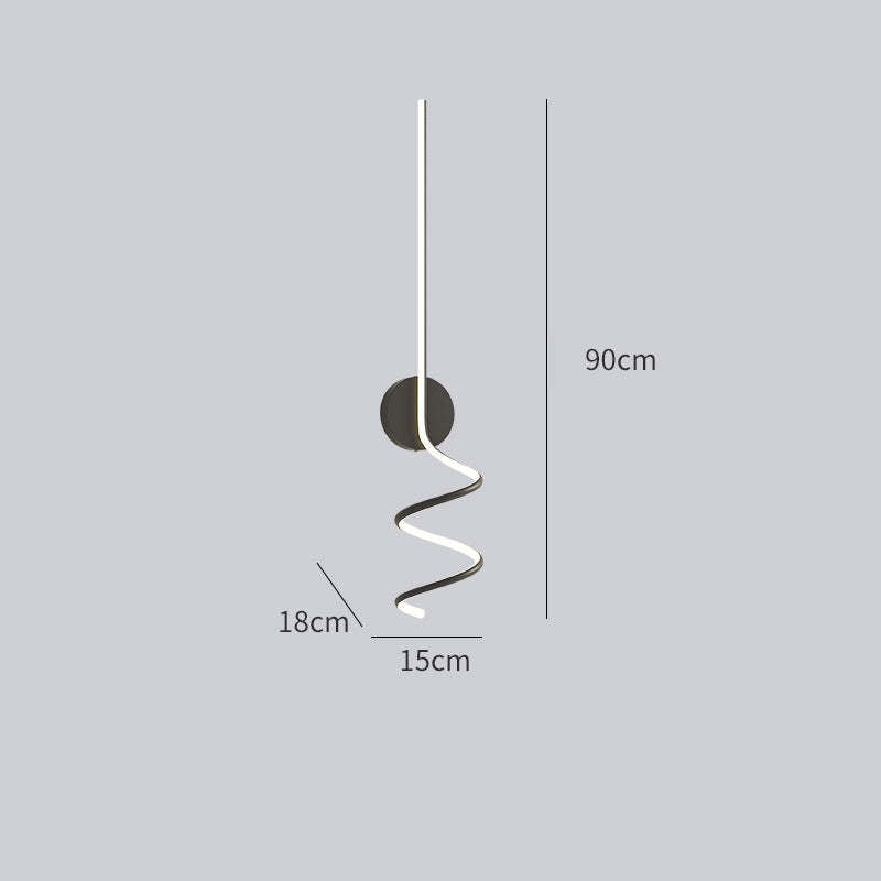 Spiral LED Wall Light | 2 Colours
