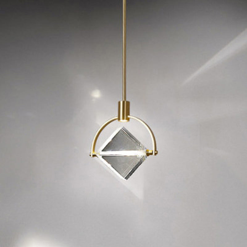 Kristy Geometric Crystal Pendant Light | Model A/B | Gold