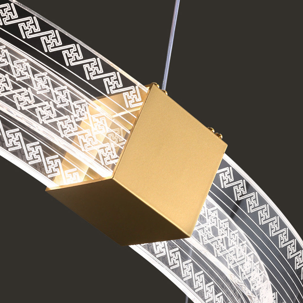 Arisha Metal Ring Pendant Light | 1-2 Ring/Oval | 50-100cm