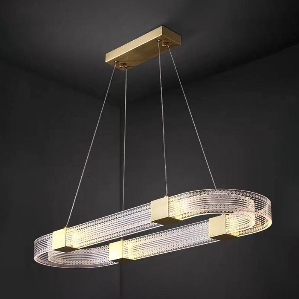 Arisha Metal Ring Pendant Light | 1-2 Ring/Oval | 50-100cm