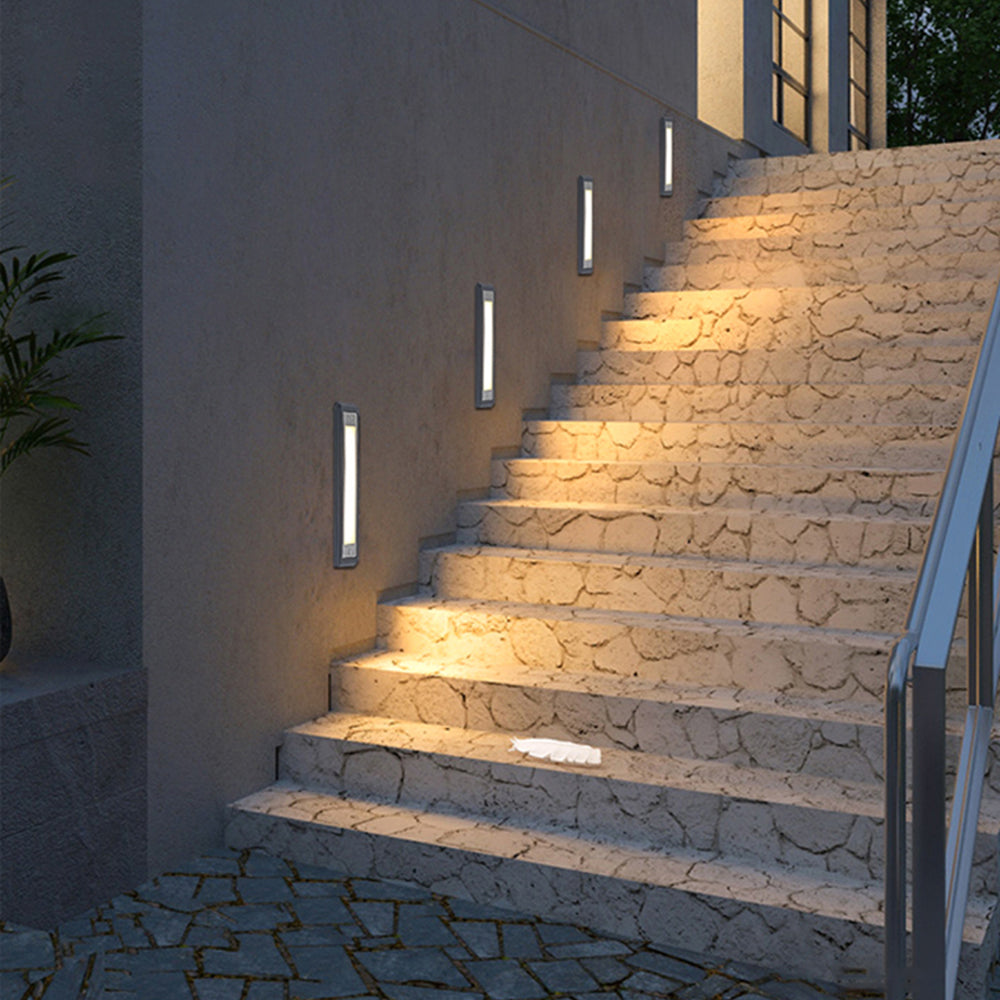 Rectangular Outdoor Deck Light | Black