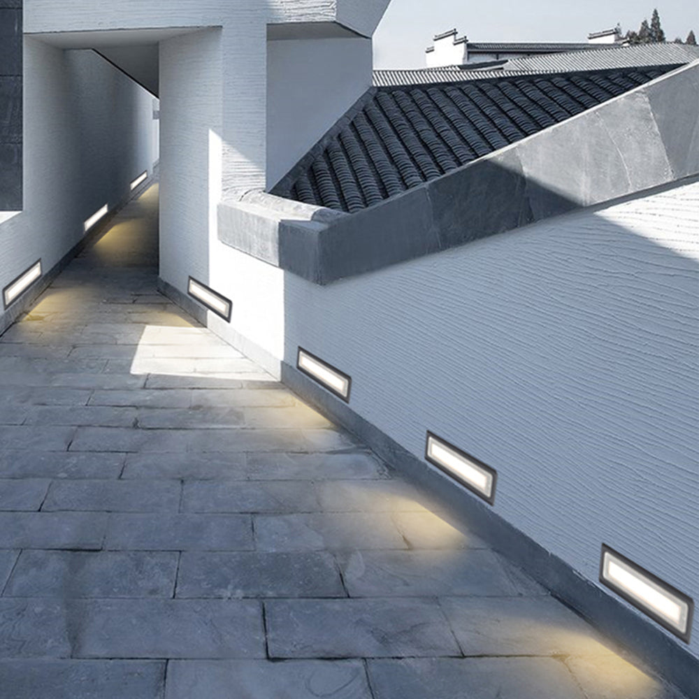 Rectangular Outdoor Deck Light | Black