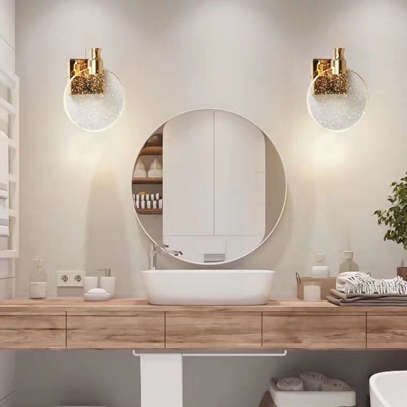 Kristy Round Crystal Wall Lamp | 2 Colours