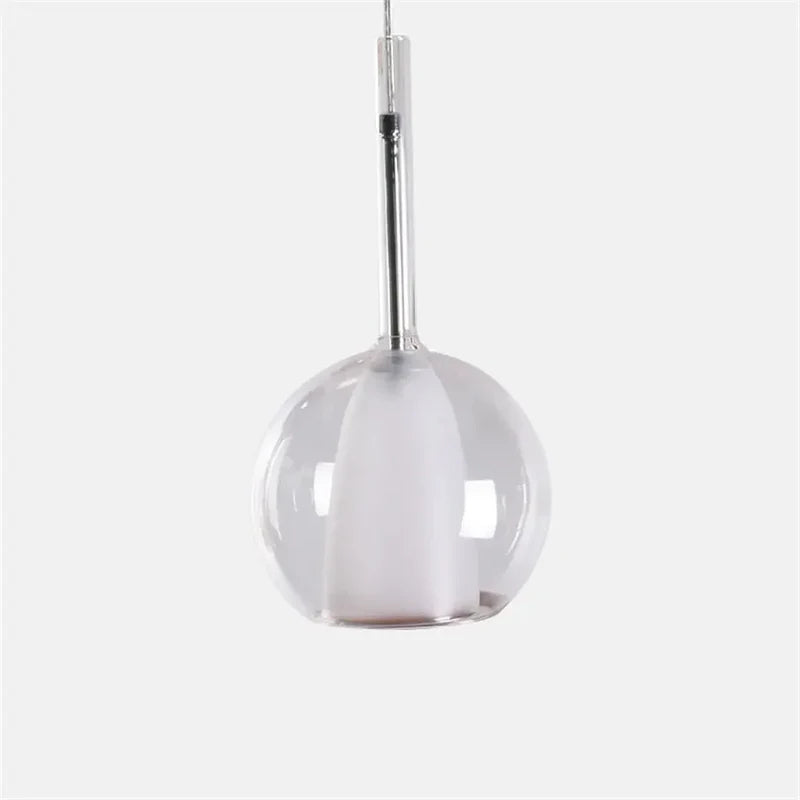 Valentina Sphere Glass Pendant Light | D 15-25cm | Amber, Smoke Grey or Clear