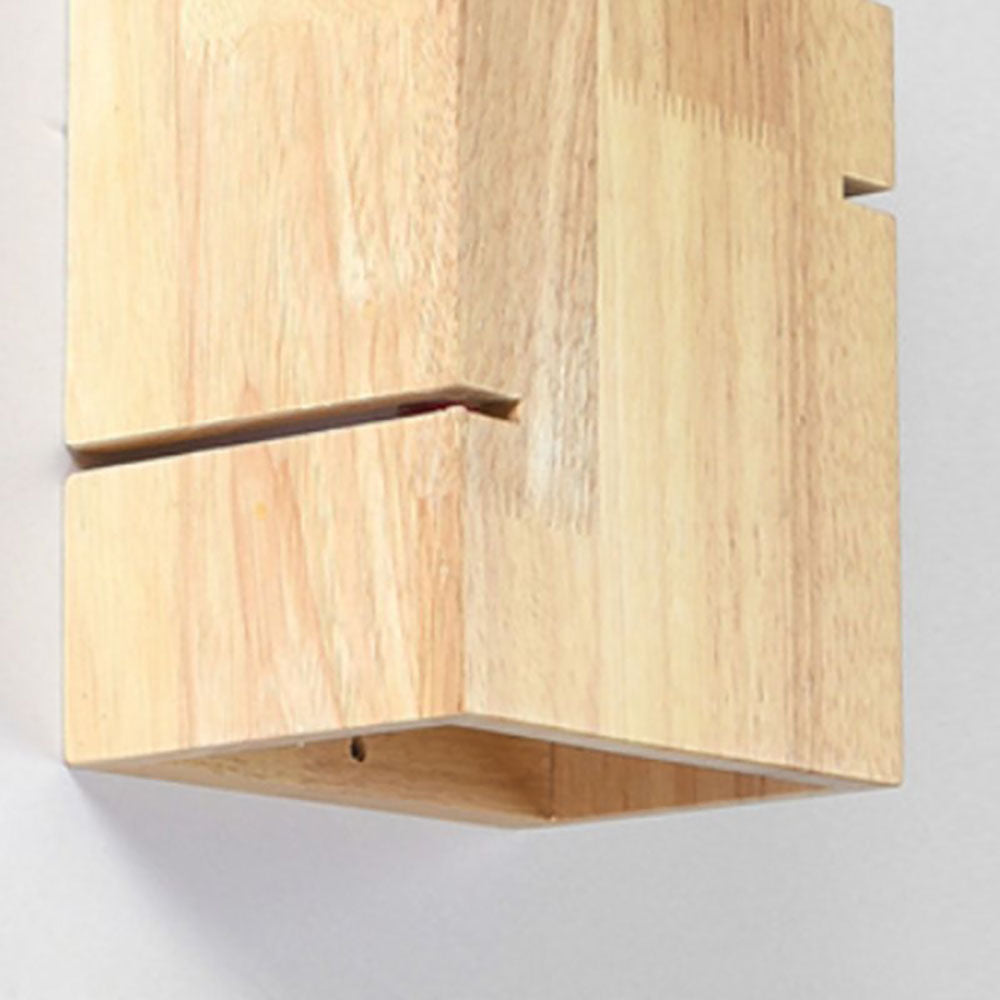 Muto Minimalist Wood Wall Lamp