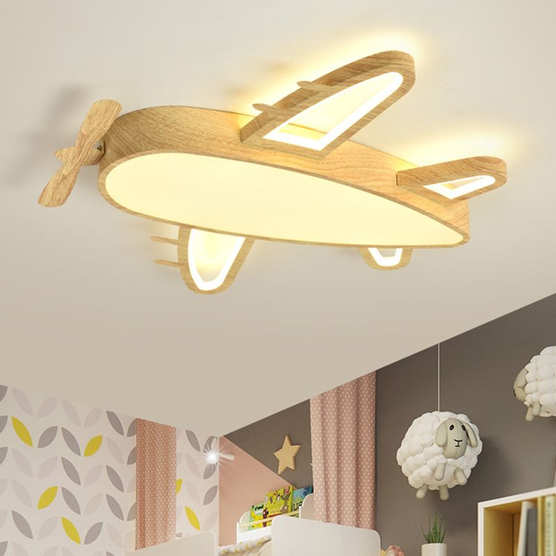 Muto Pumpkin Art Deco Ceiling Light, Metal & Wood, 52cm or 66cm | Wood or Dark Wood | Warm, 3-Temp or Dimmable