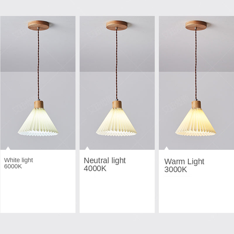 Muto Umbrella Wood & PVC Pendant Light | A, B, C or Set