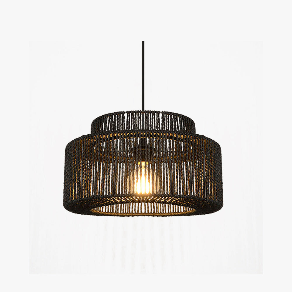 Muto Rattan Drum Pendant Light | Model A/B | Dia30-60cm