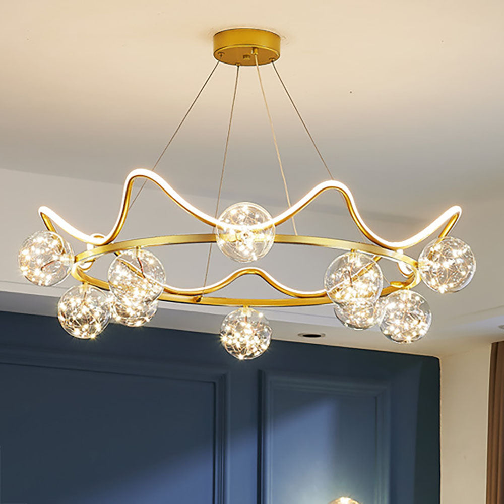 Nordic Creative Star Pendant Light | Metal & Acrylic Design for Elegant Kitchen Pendant Lighting 7