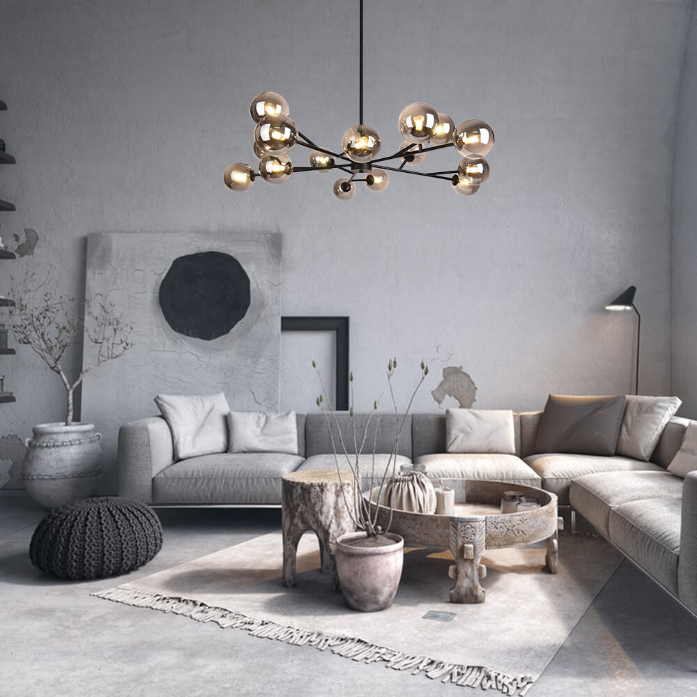 15-Light Branching Bubble Chandelier | 2 Colours