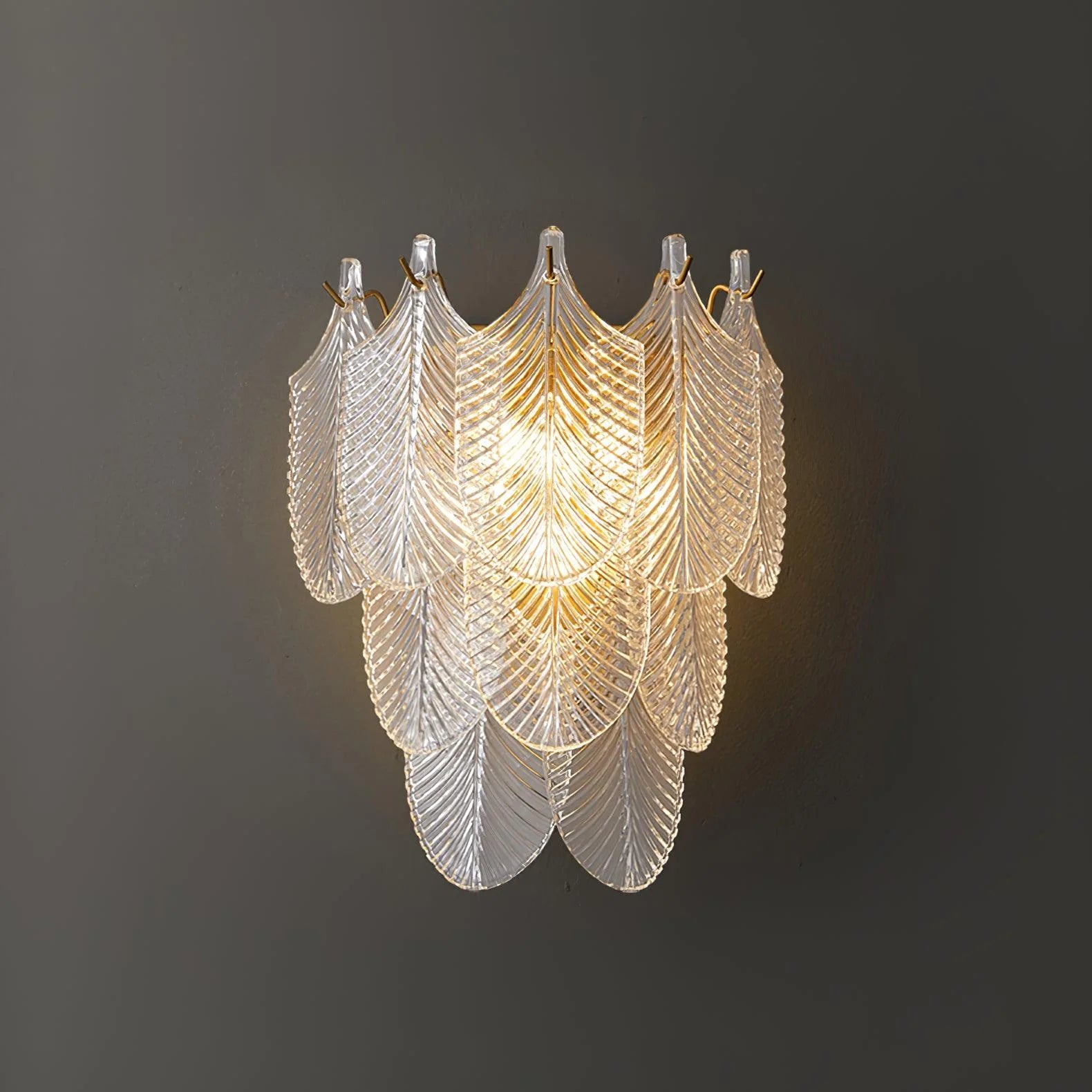 Marilyn Cottage Brass Glass Metal Wall Lamp Living Room Bedroom