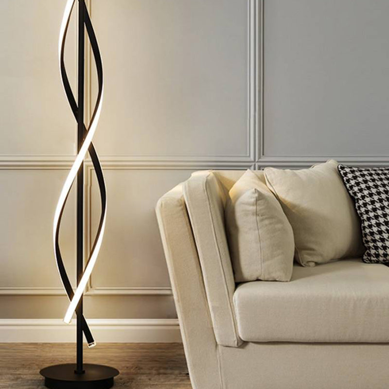 Louise Acrylic Shade Floor Lamp | 2 Colours