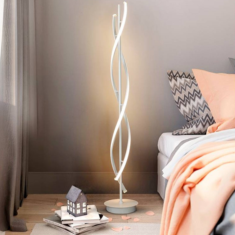 Louise Acrylic Shade Floor Lamp | 2 Colours