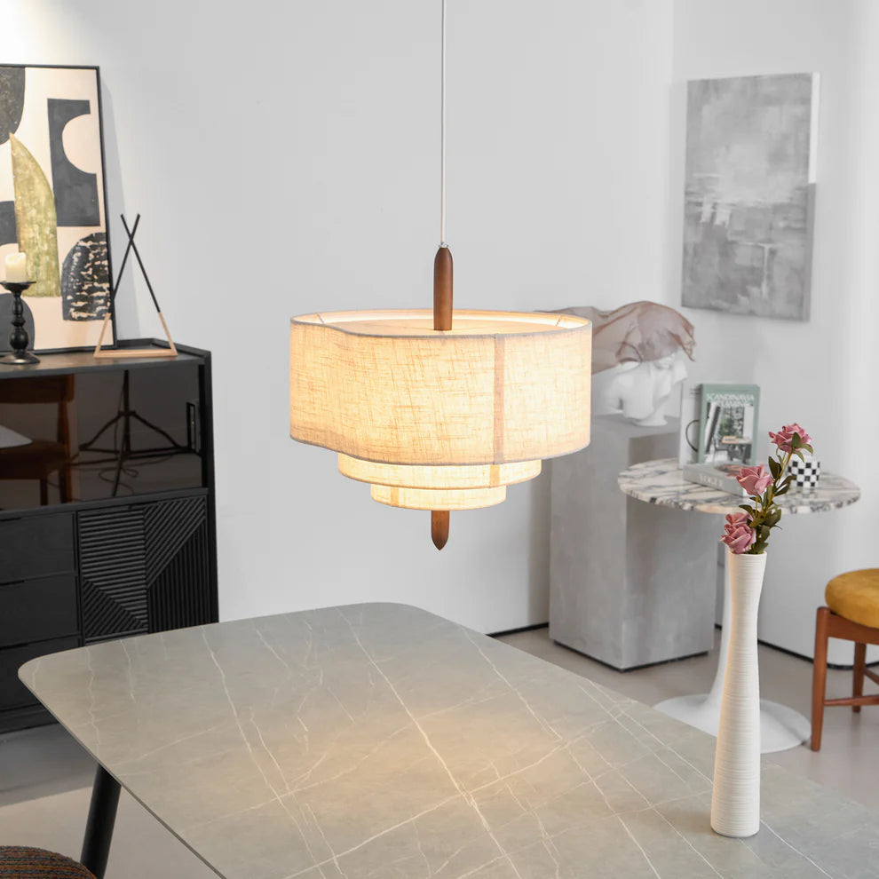 Renee Pebble Fabric Pendant Light