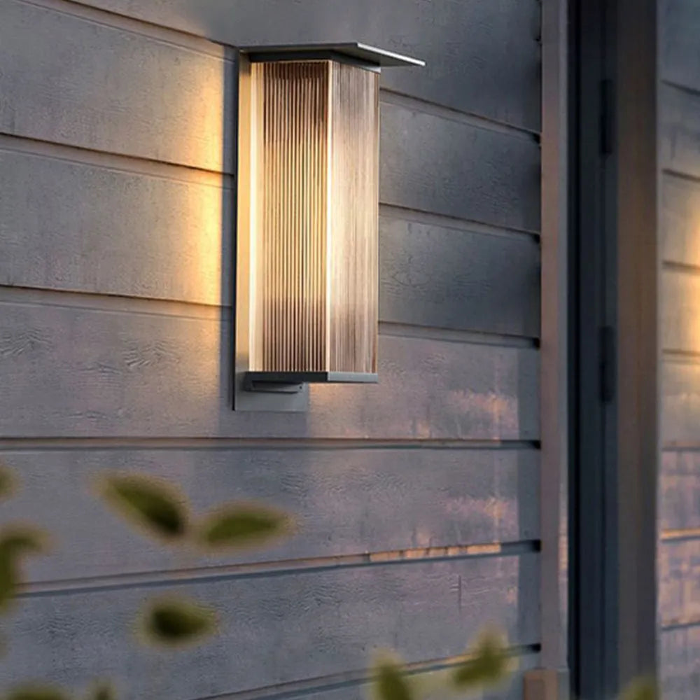 Ray Collection | Modern Outdoor Wall Lamp with Bright Illumination | Elegant Design for Courtyards and Terraces 10