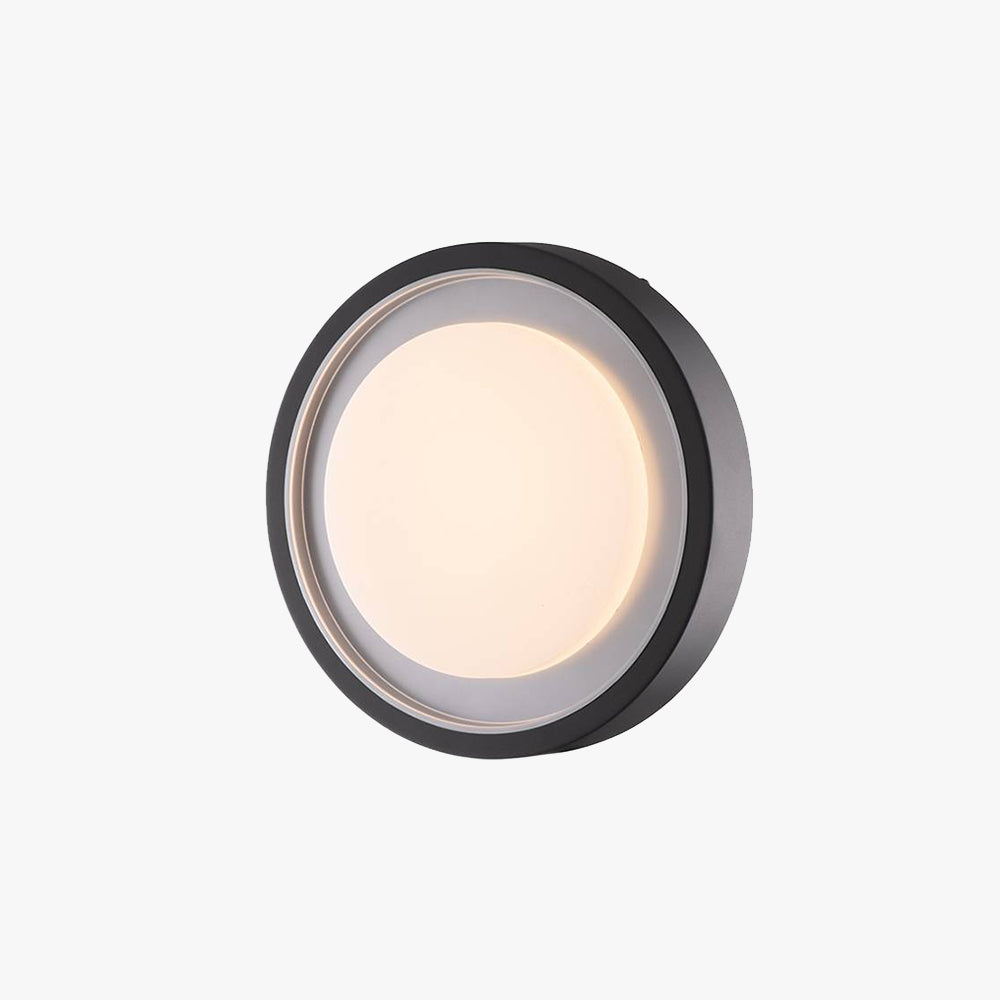Circular Metal Outdoor Wall Lamp