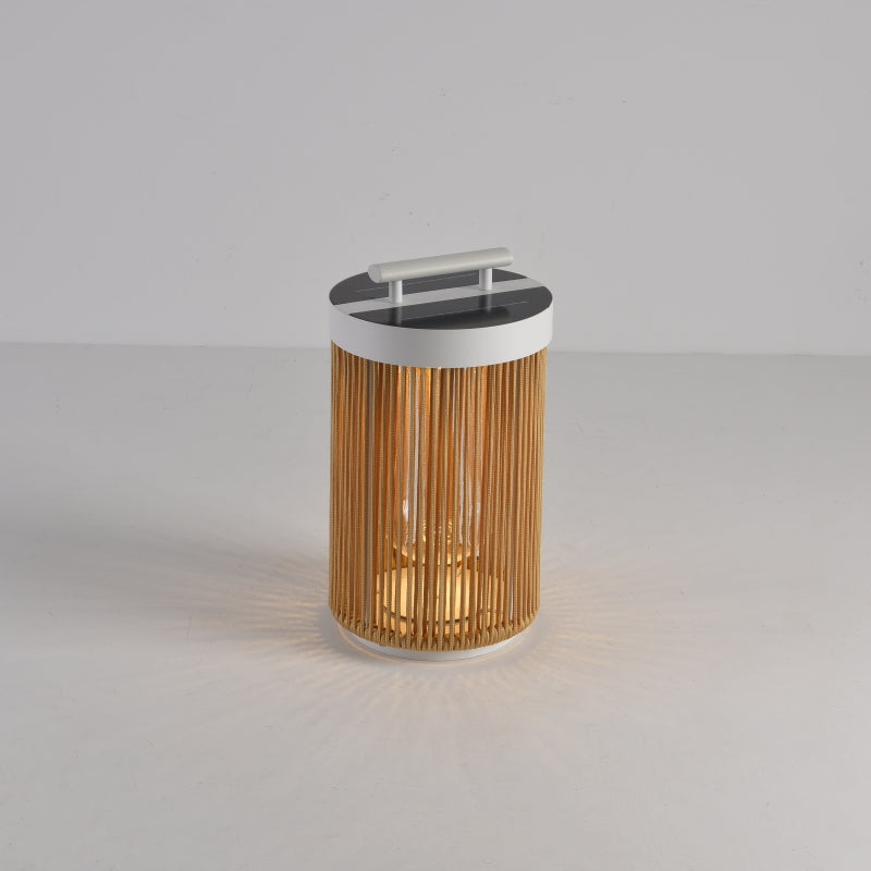 Wood & Metal Outdoor Floor Lamp