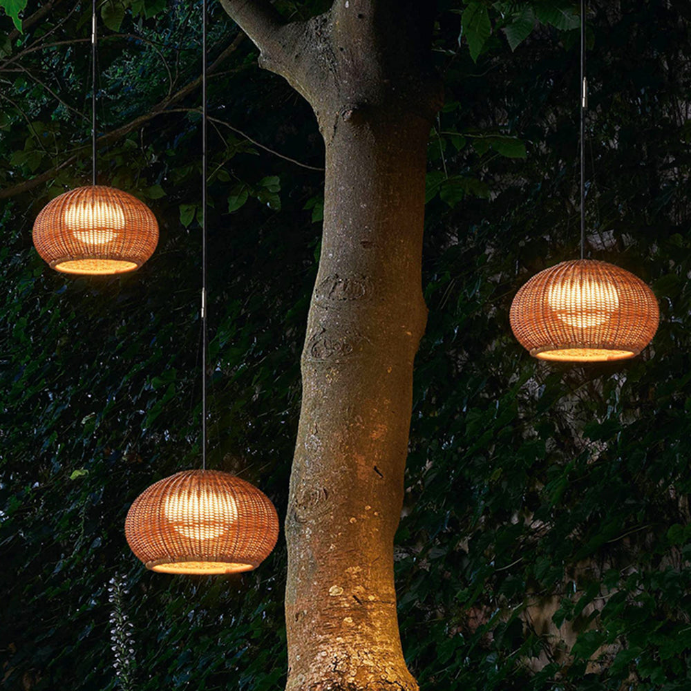 Ray Outdoor Bamboo Pendant Light | 6.3/15in | IP65