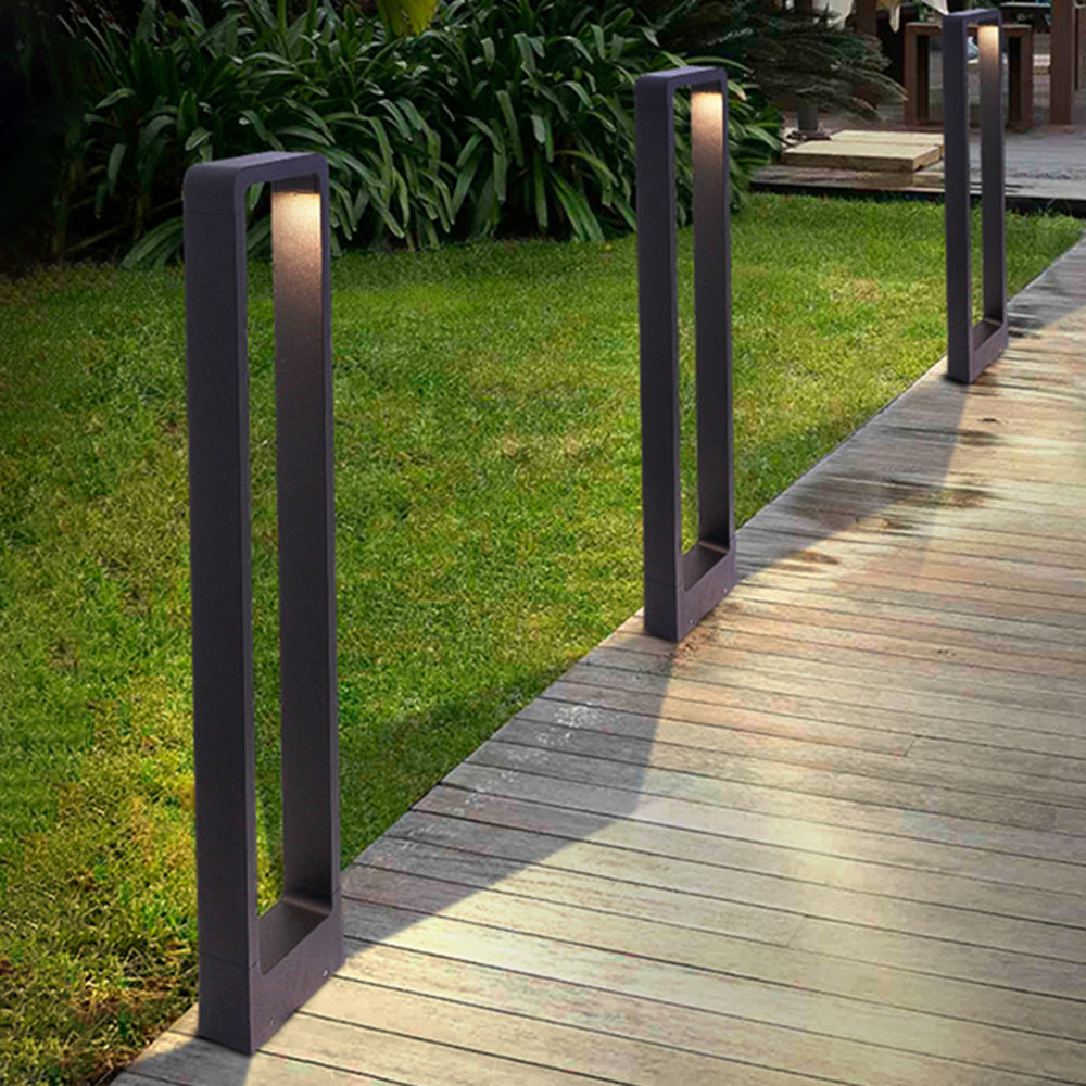 Hollow Rectangular Outdoor Path Light