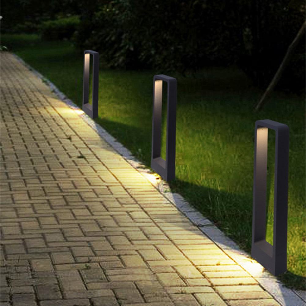 Hollow Rectangular Outdoor Path Light