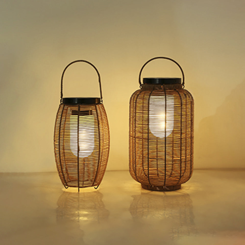 Ray Rattan Metal Floor Lamp | Model A/B