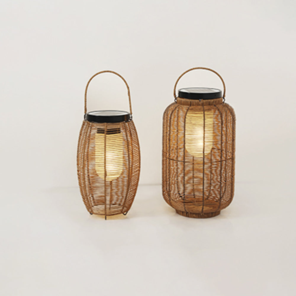 Ray Rattan Metal Floor Lamp | Model A/B