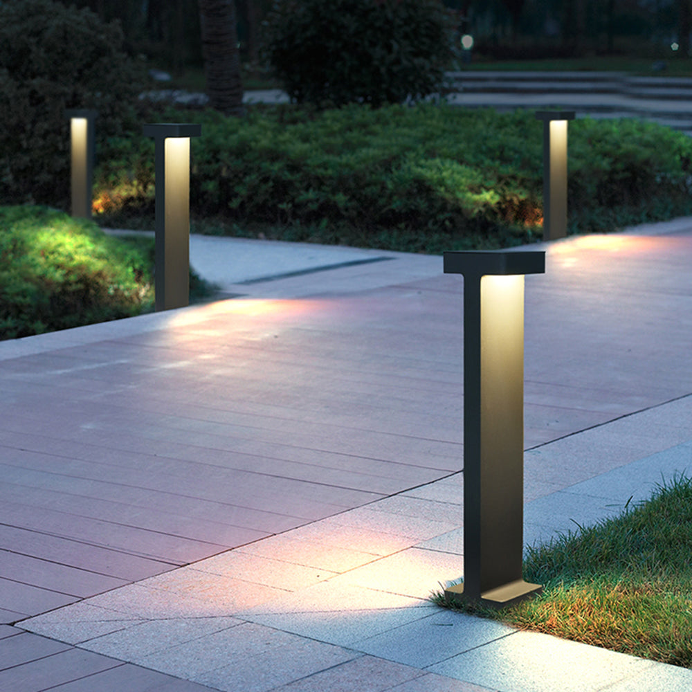 Solar Outdoor Path Light | Black/Grey
