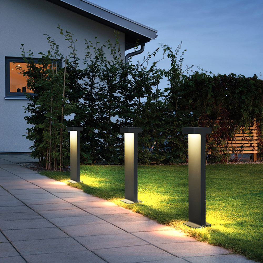 Solar Outdoor Path Light | Black/Grey