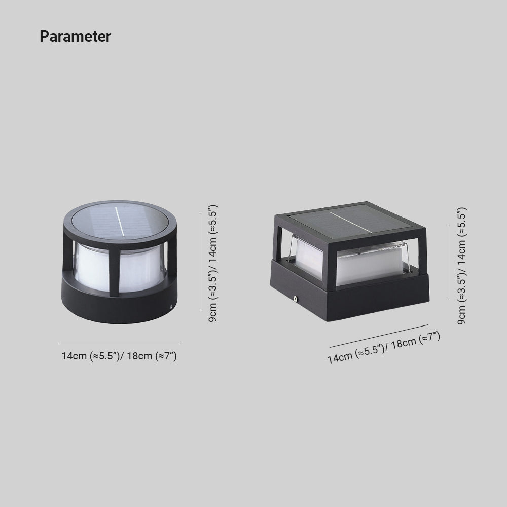 Solar Pillar Light | Remote Colour Change